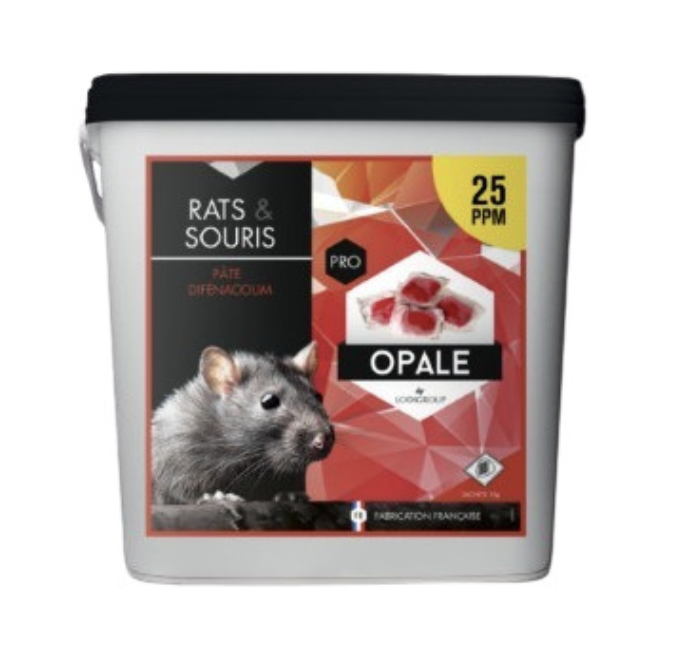 seau d'appât en pâte anti rongeurs